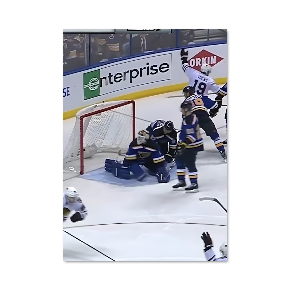 Poster Le Duel Glacial – affiche Hockey sur glace